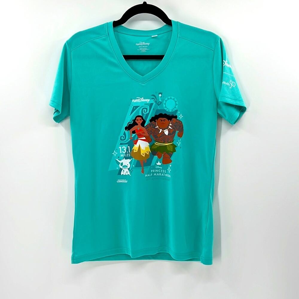 RunDisney Princess Half Marathon 15th Anniversary Moana - Teal - Medium